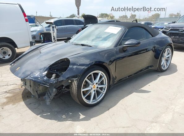 WP0CA2A93MS239717 2021 PORSCHE 911 Black წინა მარცხენა ხედი სამი მეოთხედიდან
