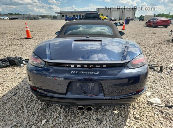 WP0CB2A81MS225125 2021 PORSCHE BOXSTER Синий Вид сзади