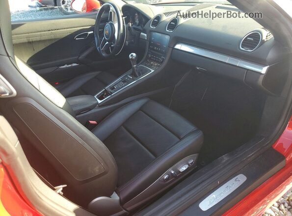 WP0CB2A82HS240271 2017 PORSCHE BOXSTER Red Dashboard view
