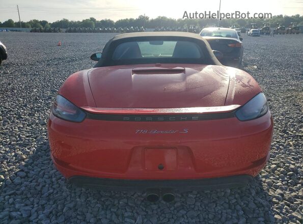 WP0CB2A82HS240271 2017 PORSCHE BOXSTER Red Rear view