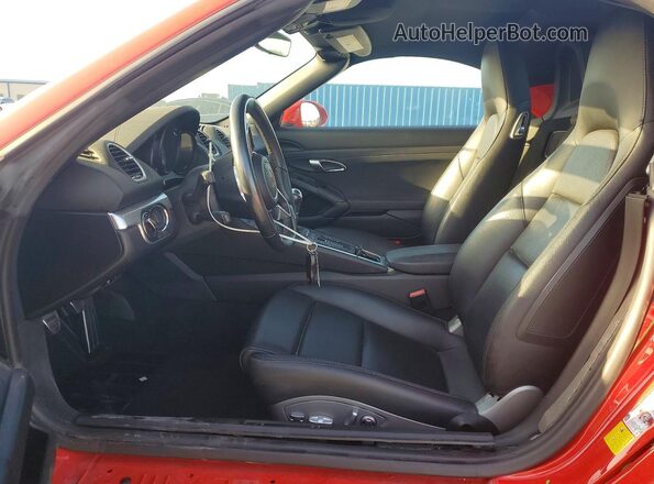 WP0CB2A82HS240271 2017 PORSCHE BOXSTER Red Front interior view
