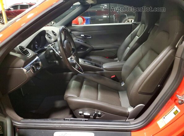 WP0CB2A87HS241481 2017 PORSCHE BOXSTER Orange Widok wnętrza z przodu