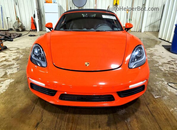 WP0CB2A87HS241481 2017 PORSCHE BOXSTER Orange Widok z przodu