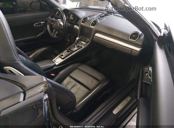 WP0CB2A87JS228350 2018 PORSCHE BOXSTER Черный Вид салона спереди