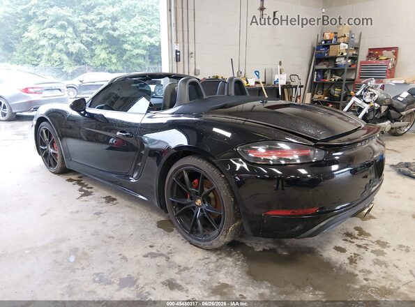 WP0CB2A87JS228350 2018 PORSCHE BOXSTER Черный Задняя левая четверть