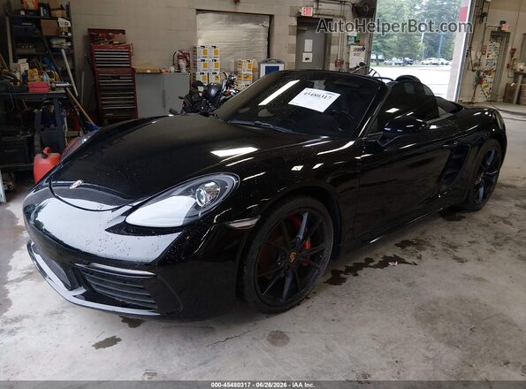 WP0CB2A87JS228350 2018 PORSCHE BOXSTER Черный Передняя левая четверть