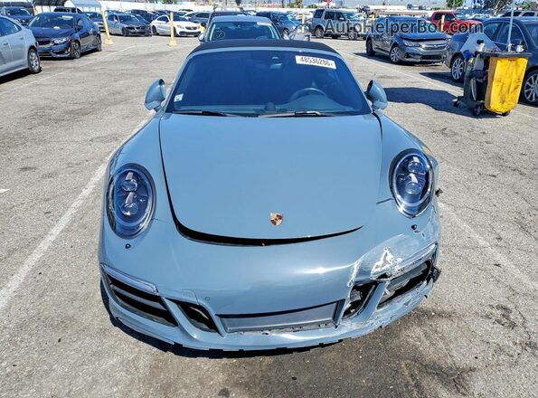 WP0CB2A99JS147925 2018 PORSCHE 911 Gray Դիմացի տեսք