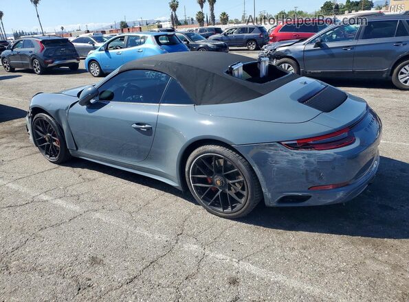 WP0CB2A99JS147925 2018 PORSCHE 911 Gray Հետևի ձախ