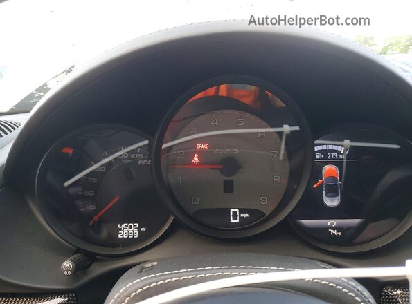 WP0CD2A86SK230652 2025 PORSCHE BOXSTER Charcoal Սարքավորումների վահանակի տեսք