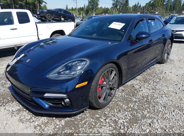 WP0CF2A72JL195778 2018 PORSCHE PANAMERA Синий Передняя левая четверть