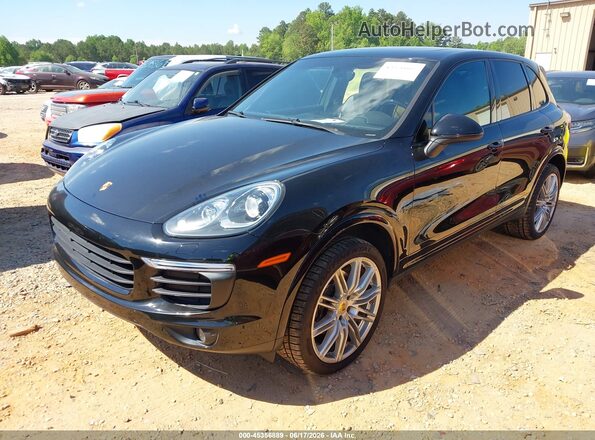 WP1AA2A20JKA02848 2018 PORSCHE CAYENNE Black Առջևի ձախ երեք քառորդ տեսարան