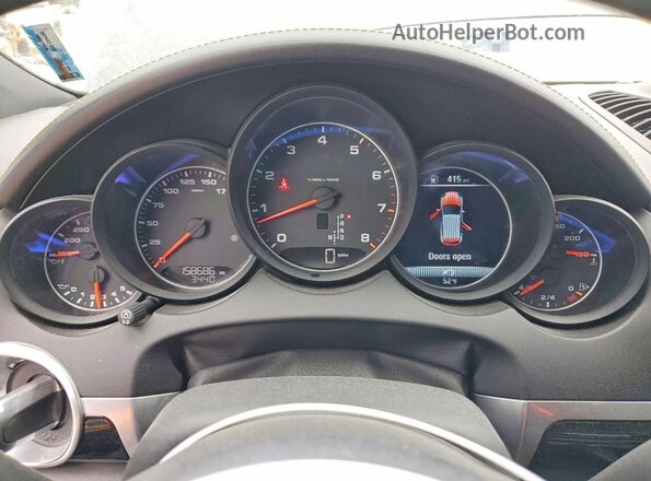 WP1AA2A21HKA86236 2017 PORSCHE CAYENNE Black Vista del cuadro de instrumentos