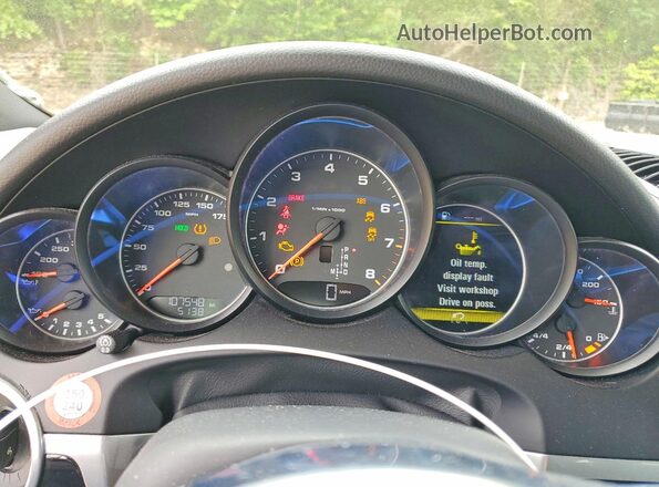 WP1AA2A26GKA09778 2016 PORSCHE CAYENNE Black Instrument cluster view
