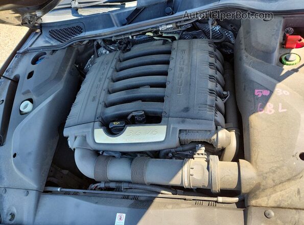 WP1AA2A26HKA92064 2017 PORSCHE CAYENNE Gray Вид задньої частини салону