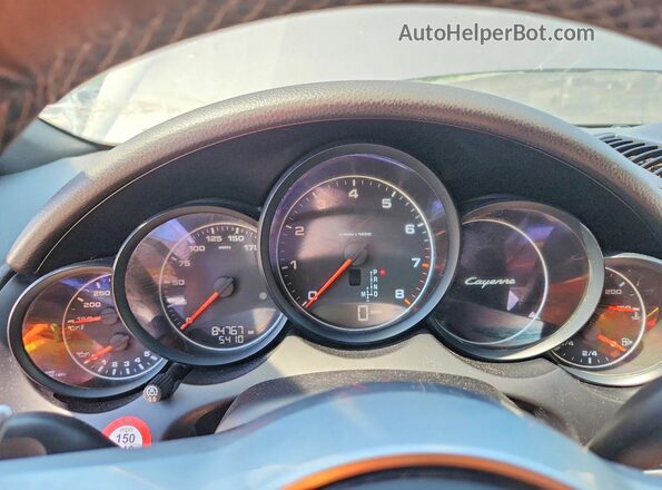 WP1AA2A26HKA92064 2017 PORSCHE CAYENNE Gray Вид щитка приладів