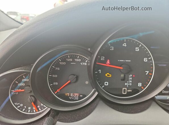 WP1AA2A27GLA05698 2016 PORSCHE CAYENNE Black Instrument cluster view