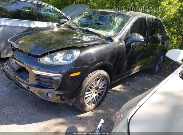 WP1AA2A27HKA83017 2017 PORSCHE CAYENNE Black Առջևի ձախ երեք քառորդ տեսարան