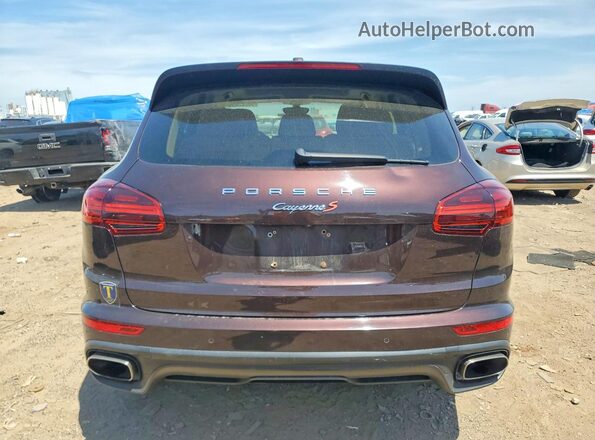 WP1AA2A28GLA01711 2016 PORSCHE CAYENNE Brown უკანა ხედი