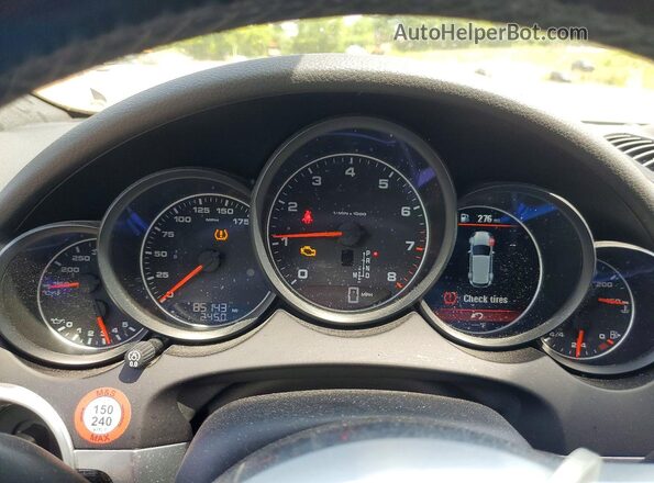 WP1AA2A29HKA82659 2017 PORSCHE CAYENNE Белый Вид щитка приборов
