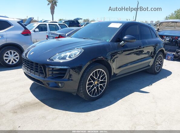 WP1AA2A50JLB18359 2018 PORSCHE MACAN Black Առջևի ձախ երեք քառորդ տեսարան