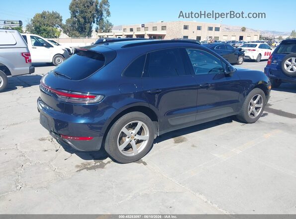 WP1AA2A50MLB01968 2021 PORSCHE MACAN Blue Задня права чверть