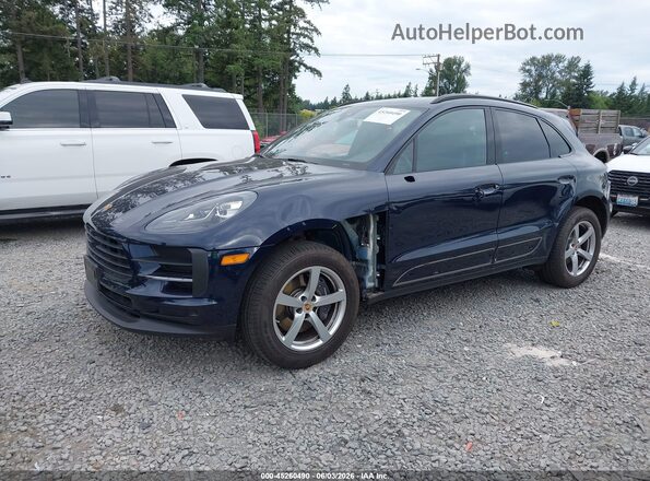 WP1AA2A50MLB17815 2021 PORSCHE MACAN Синий Передняя левая четверть