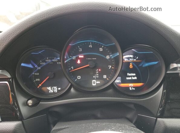 WP1AA2A51JLB21741 2018 PORSCHE MACAN Blue Սարքավորումների վահանակի տեսք