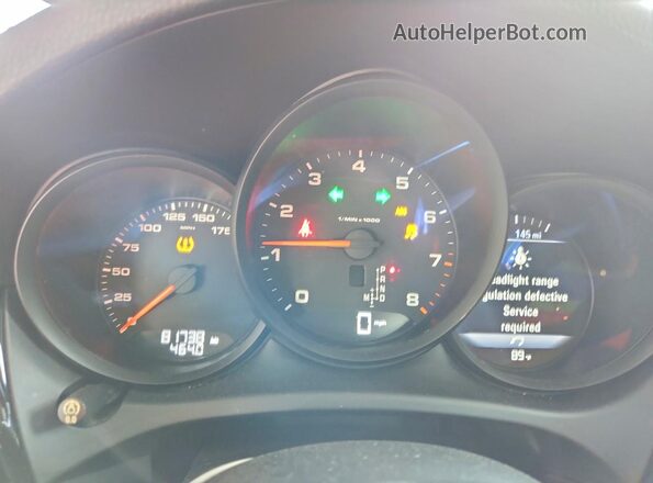 WP1AA2A51KLB03449 2019 PORSCHE MACAN Gray Սարքավորումների վահանակի տեսք