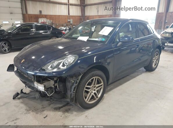 WP1AA2A52HLB02013 2017 PORSCHE MACAN Dark Blue Առջևի ձախ երեք քառորդ տեսարան