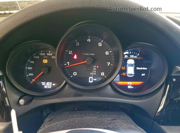 WP1AA2A52LLB03803 2020 PORSCHE MACAN White Instrument cluster view