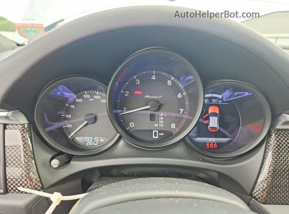 WP1AA2A52PLB07873 2023 PORSCHE MACAN Silver ხელსაწყოთა პანელის ხედი