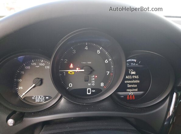WP1AA2A53PLB15626 2023 PORSCHE MACAN Черный Вид щитка приборов