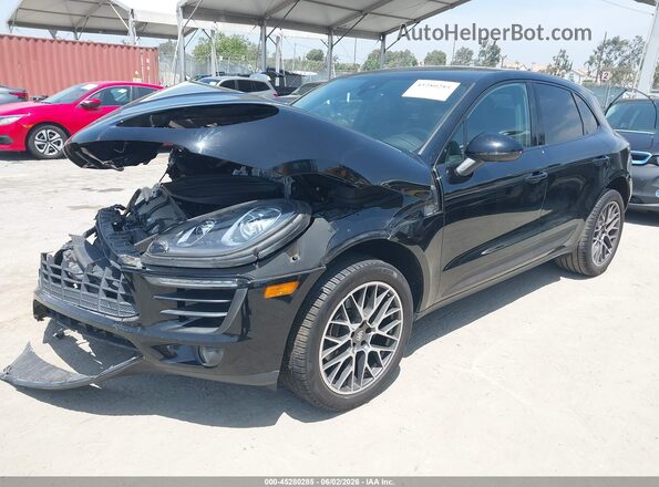 WP1AA2A54JLB01340 2018 PORSCHE MACAN Black Առջևի ձախ երեք քառորդ տեսարան