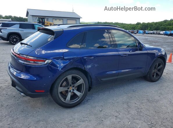 WP1AA2A54NLB00095 2022 PORSCHE MACAN Blue Trasero derecho