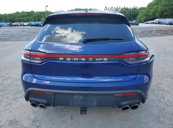 WP1AA2A54NLB00095 2022 PORSCHE MACAN Blue Vista trasera