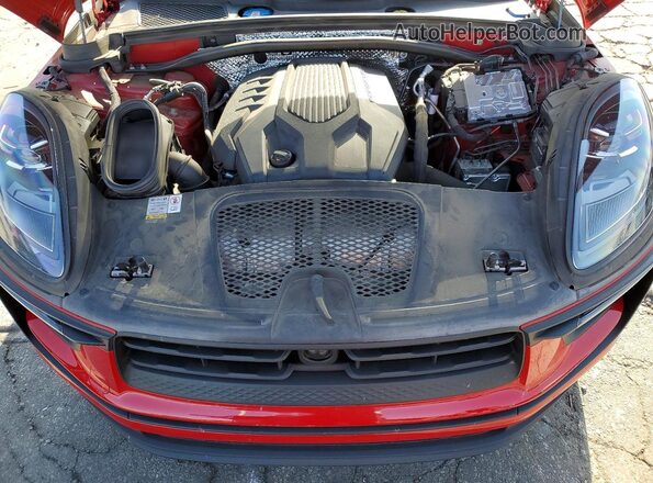 WP1AA2A54PLB08877 2023 PORSCHE MACAN Red Widok komory silnika