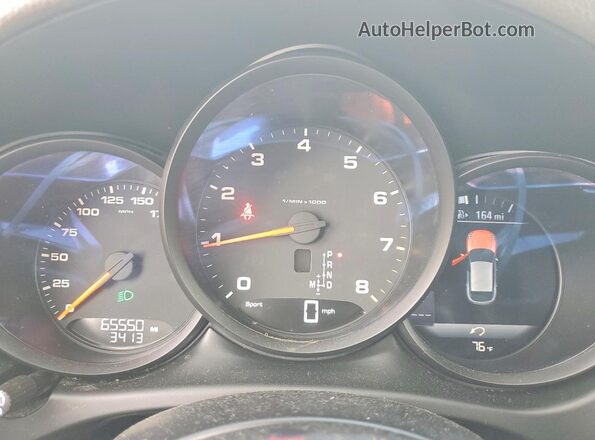 WP1AA2A55MLB14036 2021 PORSCHE MACAN White Instrument cluster view