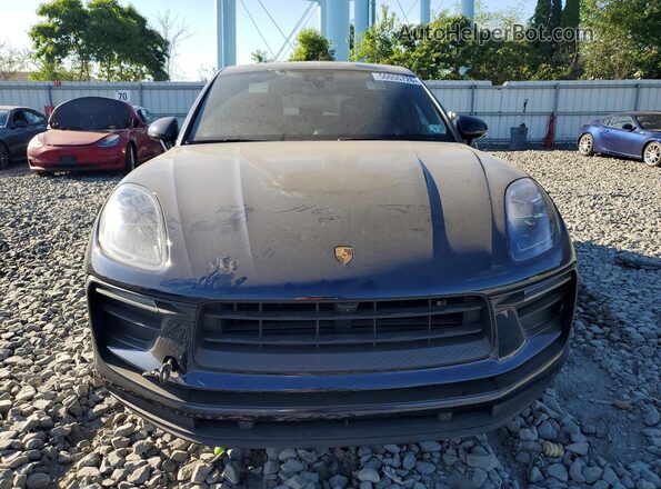 WP1AA2A56NLB07114 2022 PORSCHE MACAN Blue Вид спереду