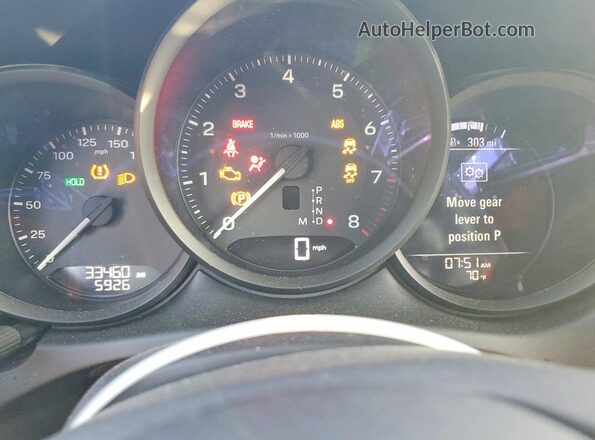 WP1AA2A56NLB07114 2022 PORSCHE MACAN Blue Вид щитка приладів