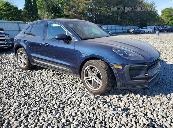 WP1AA2A56NLB07114 2022 PORSCHE MACAN Blue Передня права чверть