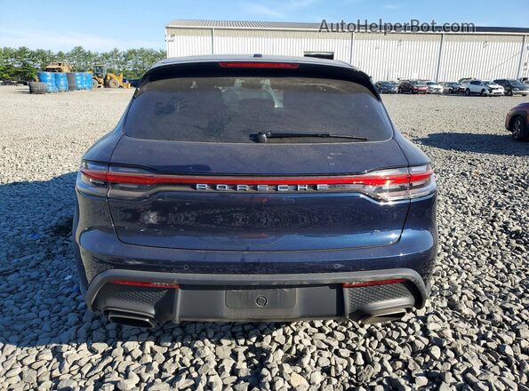 WP1AA2A56NLB07114 2022 PORSCHE MACAN Blue Вид ззаду