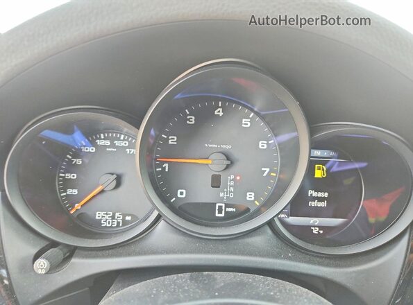 WP1AA2A58HLB02436 2017 PORSCHE MACAN Серый Вид щитка приборов