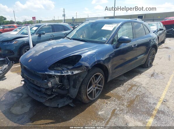 WP1AA2A58LLB06186 2020 PORSCHE MACAN Blue Առջևի ձախ երեք քառորդ տեսարան