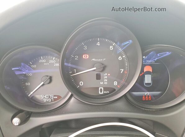 WP1AA2A58PLB00944 2023 PORSCHE MACAN Black Widok zestawu wskaźników