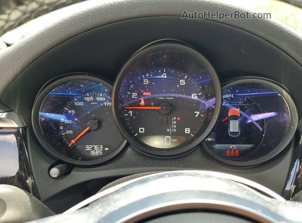 WP1AA2A59LLB05564 2020 PORSCHE MACAN Black Widok zestawu wskaźników