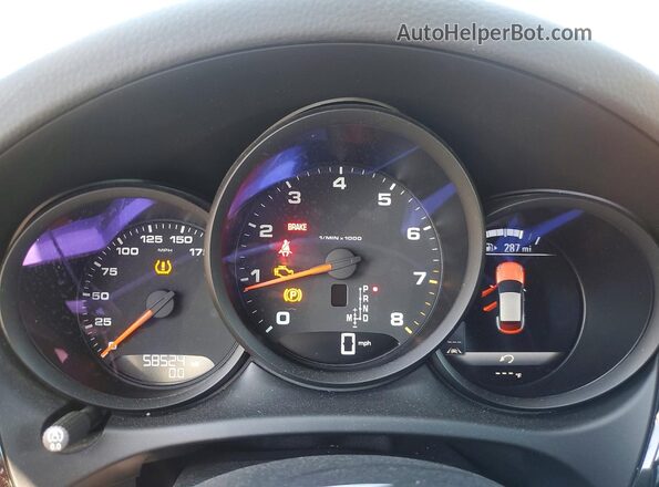 WP1AA2A59MLB16954 2021 PORSCHE MACAN White Սարքավորումների վահանակի տեսք