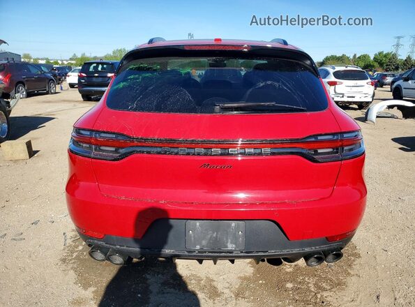 WP1AA2A59MLB17246 2021 PORSCHE MACAN Red Հետևի տեսք