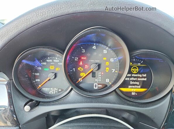 WP1AA2A5XJLB14500 2018 PORSCHE MACAN White Вид щитка приладів