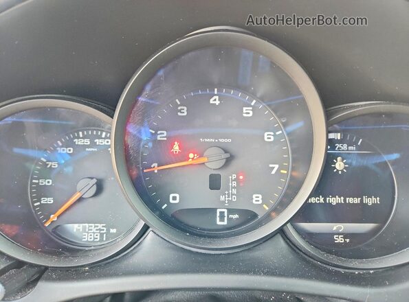 WP1AA2A5XKLB02316 2019 PORSCHE MACAN White Instrument cluster view