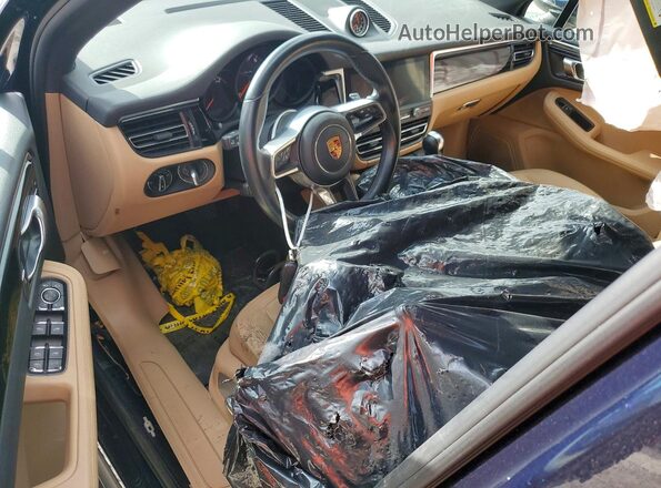 WP1AA2A5XLLB02821 2020 PORSCHE MACAN Blue Առջևի վահանակի տեսք